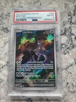 2023 Pokemon SVP EN 151 Ultra Premium Collection #052 Mewtwo PSA 8 NM-MT - Image 1