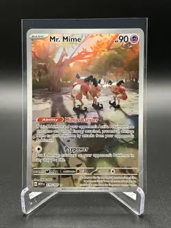Pokemon Scarlet & Violet 151 MR. MIME 179/165 Illustration Rare Card MINT-NM - Image 1