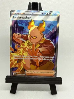 Fire Breather 119/94 Full Art Trainer Holo Me02: Phantasmal Flames Pokemon TCG - Image 1