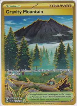 Pokemon TCG Trainer Stadium Gravity Mountain 250/191 Surging Sparks NM/MINT - Image 1
