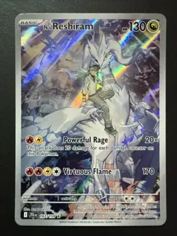 N's Reshiram 167/159 Full Art Holo Pokemon TCG Journey Together JTG - Image 1