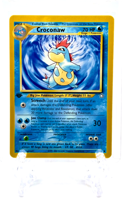 CROCONAW 1995-2000 Pokemon TCG Neo Genesis #31/111 1ST EDITION UNCOMMON REGULAR - Image 1