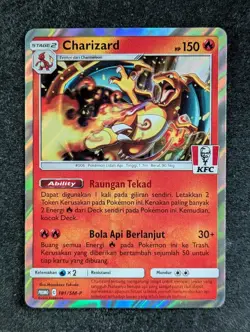 2021 Pokemon CHARIZARD 181/SM-P KFC Chaki Kids Meal Promo | Indonesian (A) - Image 1