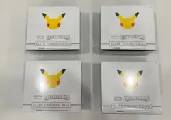 Pokemon 25th Anniversary Celebrations Elite Trainer Box (ETB) Sealed LOT Of 4. - Image 1