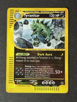 Tyranitar 29/165 Reverse Holo Expedition WOTC Pokemon TCG MP/HP - Image 1