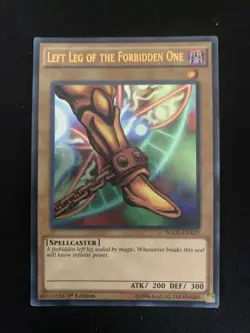 YU-GI-OH! LEFT LEG OF THE FORBIDDEN ONE YGLD-ENA19 ULTRA RARE - Image 1