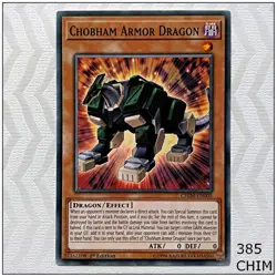 Chobham Armor Dragon - CHIM-EN005 - Common 1st Edition Yugioh - Image 1