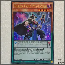 Black Fang Magician - PEVO-EN004 - Ultra Rare 1st Edition Yugioh - Image 1