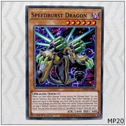 Speedburst Dragon - MP20-EN005 - Common 1st Edition Yugioh - Image 1