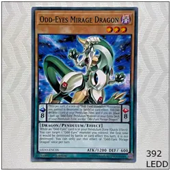 Odd-Eyes Mirage Dragon - LEDD-ENC05 - Common 1st Edition Yugioh - Image 1