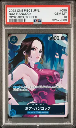 PSA 10 GEM MINT JAPANESE ONE PIECE 2022 Boa Hancock OP02-059 Paramount War UC - Image 1