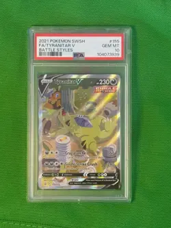 2021 Pokemon SWSH Tyranitar V (Battle Styles #155) - PSA 10 GEM MINT - Image 1