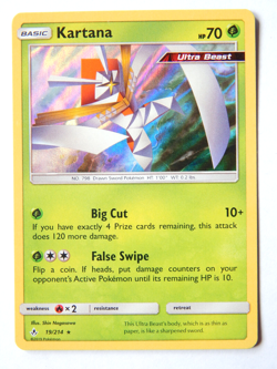 Kartana 19/214 (NM, Pokemon Card, Unbroken Bonds, 2019, Grass, Holo Rare) - Image 1