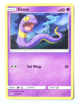 Ekans 26/68 (NM, Pokemon Card, Hidden Fates, 2019, Psychic, Common) - Image 1