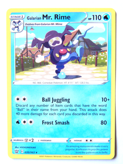 Galarian Mr. Rime 035/163 (NM, Pokemon Card, Battle Styles, 2021, Water, Rare) - Image 1