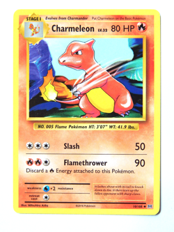 Charmeleon 10/108 (LP, Pokemon Card, Evolutions, 2017, Fire, Uncommon) - Image 1