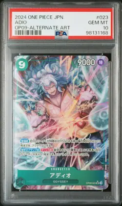PSA 10 GEM MINT JAPANESE ONE PIECE 2024 ADIO OP09-023 ALTERNATE ART - Image 1