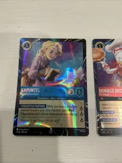 2026 Disney Lorcana Archazias Island Rapunzel AND Donald Duck EPCOT Promo Cards - Image 2
