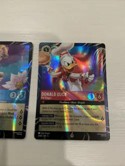 2026 Disney Lorcana Archazias Island Rapunzel AND Donald Duck EPCOT Promo Cards - Image 3