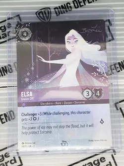 Elsa Gloves Off 19/P1 NM D100 Alternate Art Disney100 Promo Lorcana Card - Image 1