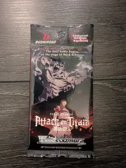 Booster Pack Sealed Weiss Schwarz Attack on Titan Final Season TCG New Sealed - Image 1
