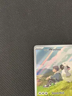 Pokemon TCG Hop's Wooloo 170/159 Sv09: Journey Together IR Holo Card - Image 3