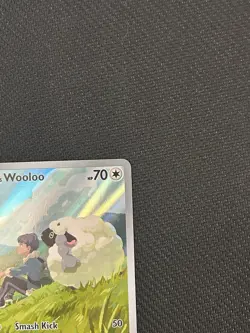 Pokemon TCG Hop's Wooloo 170/159 Sv09: Journey Together IR Holo Card - Image 4