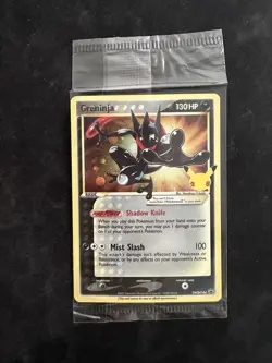Pokemon TCG Greninja Star Gold Star Promo Card Sealed, #SWSH144 - Image 1