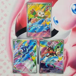 Rowlett 043 + Litten 044 + Popplio 045 - First Partner Pokemon Cards - #L103 - Image 1