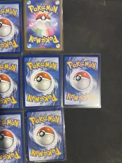 Lot of 8 Pokemon Cards – V & Holo Mix – Damaged to Light Play - Image 3