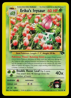 Pokemon Card - Erika's Ivysaur Gym Challenge 41/132 Uncommon - Image 1