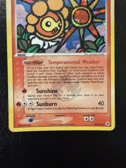 Pokemon TCG Sunny Castform EX Hidden Legends 26/101 Reverse Holo Rare Card MP - Image 3