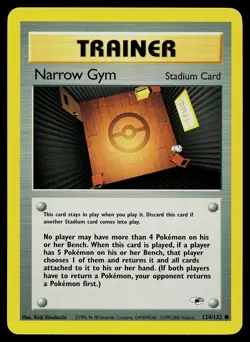 Pokemon Card Gym Heroes Narrow Gym 124/132 Common - Image 1