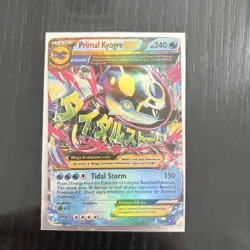 Primal Kyogre EX 55/160 holographic card from the 2015 XY Primal Clash - Image 1