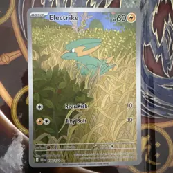Pokemon TCG Electrike Illustration Rare Holo Card 196/182 Sv10: Destined Rivals - Image 1