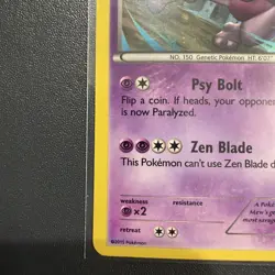 Pokemon XY100 Mewtwo Holo Rare Black Star Promotional TCG Card - Image 5
