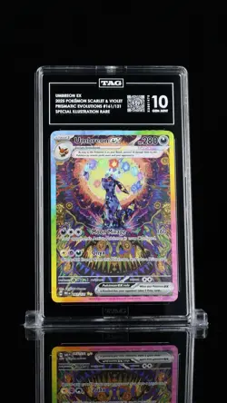 Pokemon TCG Prismatic Evolutions Umbreon EX Card 161/131 Sir TAG 10 Gem Mint - Image 1