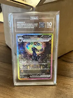 Pokemon TCG Prismatic Evolutions Umbreon EX Card 161/131 Sir TAG 10 Gem Mint - Image 3