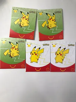 McDonalds Promo Cards Booster Packs SEALED! 5 Packs Pokemon 25th Anniversary - Image 1
