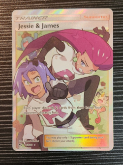 Pokemon- Jesse And James 68/68- Full Art Trainer Card- Hidden Fates - Image 1