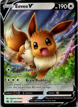 Eevee V Promo SWSH: Sword & Shield Promo Cards SWSH065 NM - Image 1