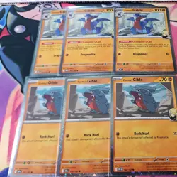 Lot of 6 Cosmos Holo Promo Pokemon Cynthia's Gabite & Gible 3x each - Image 1