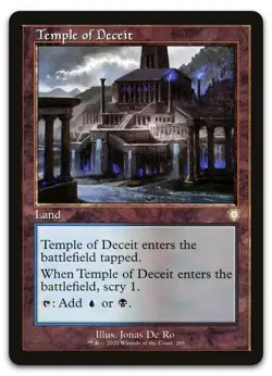Temple of Deceit (Retro Frame) #205 (NM) Brothers' War BRC Magic MTG - Image 1
