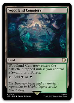 Woodland Cemetery #346 (NM) Lord of the Rings LTC Magic MTG - Image 1
