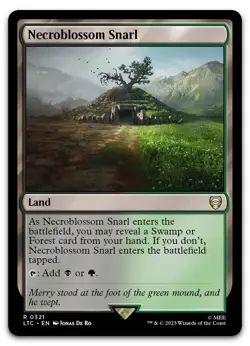 Necroblossom Snarl #321 (NM) Lord of the Rings LTC Magic MTG - Image 1