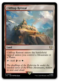 Clifftop Retreat #300 (NM) Lord of the Rings LTC Magic MTG - Image 1