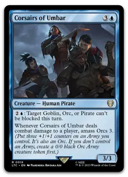 Corsairs of Umbar #19 (NM) Lord of the Rings LTC Magic MTG - Image 1