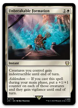 Unbreakable Formation #179 (NM) Lord of the Rings LTC Magic MTG - Image 1