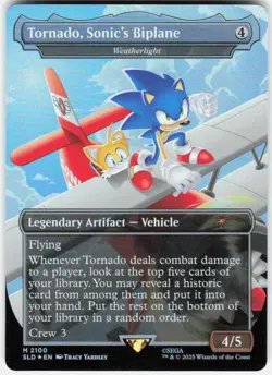 Tornado, Sonic's Biplane - Weatherlight (Rainbow Foil) M Secret Lair 2100 NM - Image 1