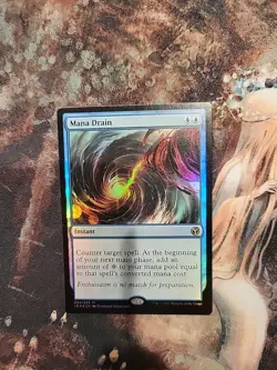 MTG FOIL Iconic Masters Mana Drain NM/Mint - Image 1